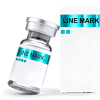 Étiquette autocollante métallique résistante aux intempéries la plus vendue pour l'emballage de flacons de peptides, conception gratuite