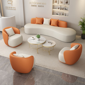 Craftsman's Pavilion Curved Sofa Set 8989989 Commercial Living Room Lounge Furniture Durable Design - Product Image 2