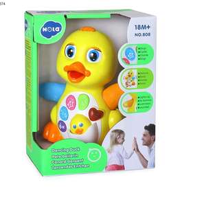 Jouets sonores de canard en plastique balançoire éducative <span class=keywords><strong>pour</strong></span> bébé jouet de canard jaune <span class=keywords><strong>avec</strong></span> musique - Product Image 6