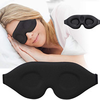 Antifaz 3D para Dormir, Máscara de Ojos de Espuma Suave, Bloquea el 99% de la Luz, Parche para Cubrir los Ojos