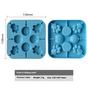 Moule à sucette de dessin animé <span class=keywords><strong>fait</strong></span> <span class=keywords><strong>maison</strong></span> outils de bonbons en Silicone de qualité alimentaire pour broyer le bâton de fromage outils de gâteau créatifs idées <span class=keywords><strong>cadeaux</strong></span> - Product Image 5