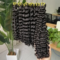 Cheveux Humains Bruts Vietnamiens Grade 12A Super Double Drawn 100% Non Traités Brésiliens Bouclés Profonds en Lots