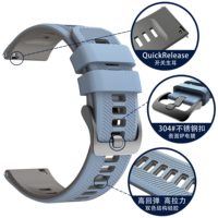 Correas de Reloj de Silicona de 22 mm de Liberación Rápida para Garmin Forerunner 955/945/935, Correa de Repuesto Deportiva de Goma Suave
