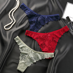 Perizoma Floreale Ricamato per Ragazze, Intimo Sexy in Pizzo per Donne, G-String - Product Image 3