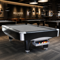 Tissu de billard de remplacement bleu tournoi, 6 bandes de coussin prédécoupées, rail en acajou Pearl Sight