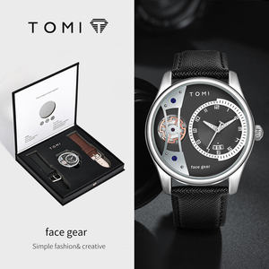 Reloj de Cuarzo TOMI T105 para Hombre, de Negocios, Alta Calidad, con Calendario, Correa de Cuero, Moderno, en Stock - Product Image 1
