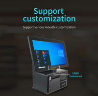 Système de caisse enregistreuse tactile tout-en-un Smart Pos Pc 15,6 pouces entièrement fonctionnel avec imprimante thermique
