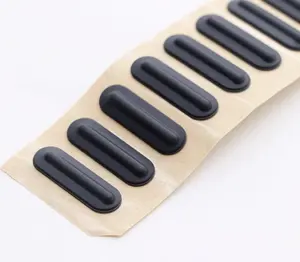 Almohadillas de goma de silicona antideslizantes personalizadas, amortiguadores autoadhesivos para instrumento electrónico preciso 3c, almohadilla amortiguadora de sonido