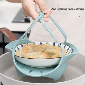 Olla Arrocera Eléctrica de <span class=keywords><strong>Silicona</strong></span> <span class=keywords><strong>Plegable</strong></span> Multifuncional, Ampliada y Alargada, Antiadherente, con Plato para Cocinar al Vapor e Inserto para Panecillos - Product Image 4