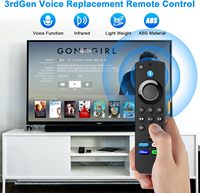 Télécommande universelle vocale L5B83G de remplacement pour Stick-TV Cube (3e génération), compatible avec les téléviseurs intelligents Insignia/Toshiba/Pioneer Fire-s