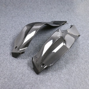 แผงด้านข้างถังเชื้อเพลิงคาร์บอนไฟเบอร์แห้ง100% 3K สำหรับ Kawasaki ZX-10R 2021 + ตัวถังด้านข้าง - Product Image 3