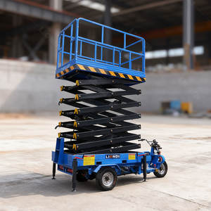 सुपर-कम कीमत स्व-चालित इलेक्ट्रिक थ्री-व्हील्स ट्राइसाइकिल कैंची फोर्क लिफ्ट हाइड्रोलिक लिफ्टिंग प्लेटफॉर्म - Product Image 2