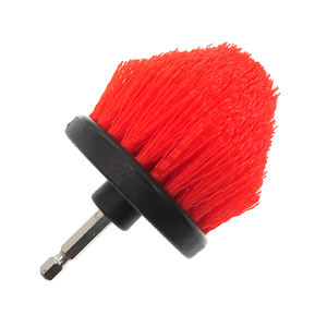 Brosses <span class=keywords><strong>de</strong></span> nettoyage coniques rouges <span class=keywords><strong>de</strong></span> 2,5 pouces, tige <span class=keywords><strong>de</strong></span> 6,35 mm, tête <span class=keywords><strong>de</strong></span> brosse électrique conique pour le nettoyage domestique et automobile - Product Image 6