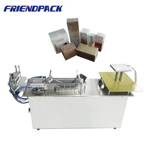 Machine d'emballage 3D semi-automatique Boîte à thé Boîte à cosmétiques Boîte cadeau Machine d'emballage en film transparent