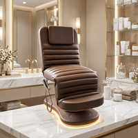 Table de massage électrique intelligente et moderne pour salon de beauté, spa, clinique, et soins des cils, avec fonction chaise réglable