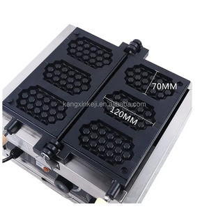 Palos eléctricos comerciales Honeycomb 110V y 220V 1500W Máquinas de comida rápida <span class=keywords><strong>Gofrera</strong></span> Waffle Maker Machi - Product Image 6