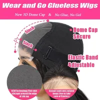 Perruques courtes sans colle en cheveux humains vietnamiens bruts, styles Body Wave, Deep Wave et lisses, avec closure en dentelle 5x5, pour femmes noires