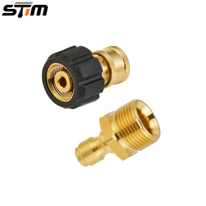 Kit d'adaptateurs pour nettoyeur haute pression Stm, M22 à 1/4, connexion rapide en laiton, robuste, pour le nettoyage à l'eau froide - Product Image 1