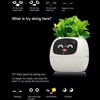Pot Bunga Sensor Elektronik Digital Pintar dengan WIFI Desain Modern untuk Penggunaan di Rumah