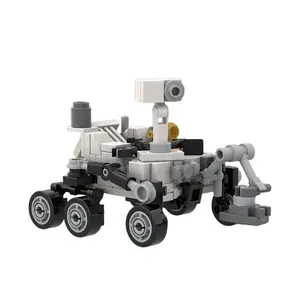GoldMoc, escala 1/45, bloques de construcción de Curiosity Rover, Mars Rover, niños, juguetes educativos DIY