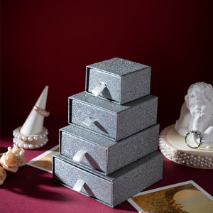 Wholesale Luxury New Design Custom Square Gift Cardboard Stackable <b>Storage</b> Rigid Slide Drawer <b>Boxes</b> for Packaging - Product Image 5