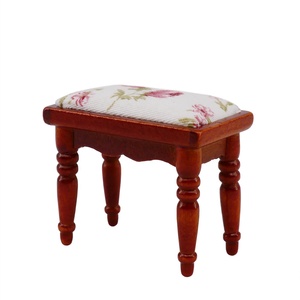 Minimuebles de casa de muñecas, maqueta de dormitorio, bricolaje, cama doble lisa con colchón, muebles en miniatura de madera, 1:12 - Product Image 5