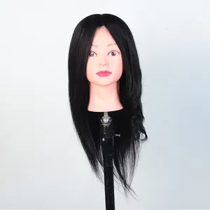 Weiblicher Mannequin kopf mit gemischtem Haar für den Schulungs kopf der Salons chule