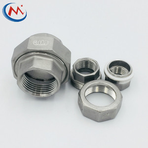 Nhà Máy Ống Thép Không Gỉ Lắp Nam & Nữ Liên Minh SS304/316 NPT Threaded Socket Hàn Liên Minh Nối Hexagon Union - Product Image 2