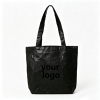 Sac fourre-tout personnalisé en PP tissé écologique avec logo, à longues poignées et motif lettres, recyclable, pour femmes et étudiants