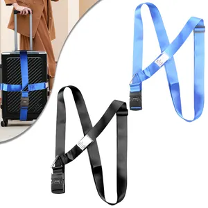 Promotion Custom Suitcase Bind Strap Verstellbarer Polyester Tsa Lock Scale Gepäck gurt