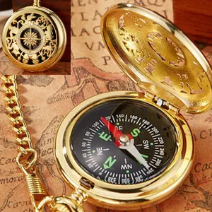 New outdoor mountaineering adventure equipment flip compass pocket watch suitable for everyone