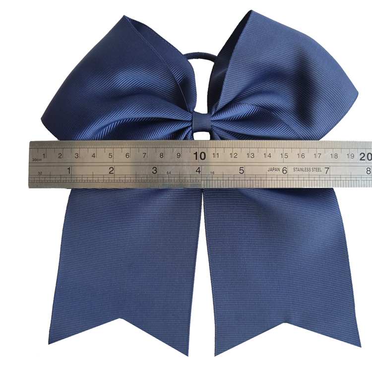 7 дюймов Cheer лук с Elalstic группы для девочек женские резинки для волос тканью; Прическа хвостик; В Наличии Большой лента для волос с бантом и повязка на голову