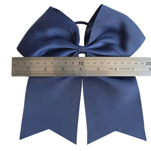 Nœud de cheerleading de 7 pouces avec bandes élastiques, bandeaux pour <span class=keywords><strong>cheveux</strong></span> pour filles et femmes, attache-queue de cheval, grands rubans pour <span class=keywords><strong>cheveux</strong></span>, accessoires de coiffure - Product Image 1