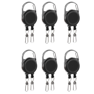 Hebilla retráctil de doble cabezal al por mayor, fácil de desplegar, para pesca, camping, pesca con señuelos, antipérdida, antirrobo y para documentos. - Product Image 5