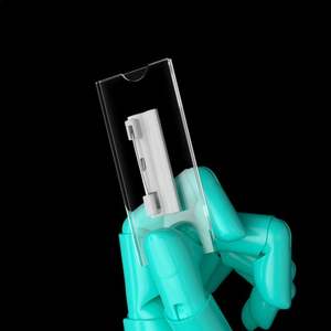 High Transparent Badge Acrylic Name Tag <b>Pin</b> Reusable Magnetic Name Badge Tag Brooch for Office - Product Image 3