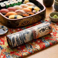 Boîte cylindrique en papier pour sushi, artisanale et écologique, avec impression personnalisée, facile à démouler, conteneur en tube à pression