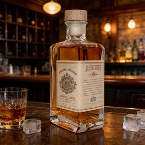 Bouteille en verre moderne abordable sans plomb <span class=keywords><strong>de</strong></span> qualité alimentaire 300 ml pour saké, brandy <span class=keywords><strong>de</strong></span> <span class=keywords><strong>Bordeaux</strong></span>, spiritueux – Livraison rapide, échantillon gratuit - Product Image 1