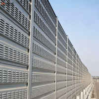 Panneau de barrière acoustique routière en alliage d'aluminium galvanisé à chaud et revêtu de fluorocarbone, anti-corrosion, pour l'atténuation du bruit des ponts