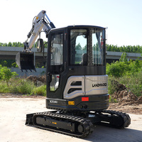 Mini-excavatrice XT25U en promotion directe usine – Machine agricole Landward, mini-excavatrice chinoise 2,5 tonnes avec moteur Yanmar, petite pelle de chantier en gros