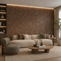 Panneaux acoustiques Moeden Decor en chêne Akupanels, panneaux absorbants pour plafond, panneaux muraux en placage de noyer, panneaux acoustiques blancs en MDF