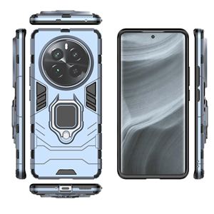 Funda delgada de plástico duro a prueba de golpes con soporte de anillo funda protectora trasera para teléfono para <span class=keywords><strong>Oppo</strong></span> <span class=keywords><strong>Realme</strong></span> 12 Pro 5G/12 Pro Plus 5G - Product Image 3