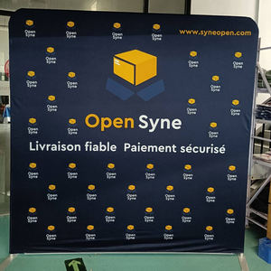 Support de toile tendue publicitaire personnalisable pour salon professionnel, format adaptable, pour scènes multi-usages - Product Image 2