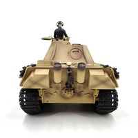 Tanque RC a Escala 1/16, Modelo de Tanque Alemán Panther Ausf G de la Segunda Guerra Mundial, Control Remoto IR+BB de 2.4Ghz, Batería Incluida, Juguetes para Regalos de Aficionados