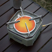 Réchaud de camping pliable à infrarouge haute efficacité au butane/propane, résistant au vent, pour la randonnée et les pique-niques