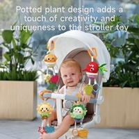Tumama enfants poussette jouet suspendu en peluche légume bébé berceau anneau de dentition jouet sensoriel doux bébé lit Mobile siège de voiture peluche hochet jouets