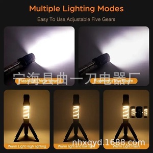 Camping <b>Light</b> Led Outdoor Portable Flashlight Tent Lamp <b>For</b> <b>Night</b> <b>Walking</b> <b>Dog</b> Lighting - Product Image 5