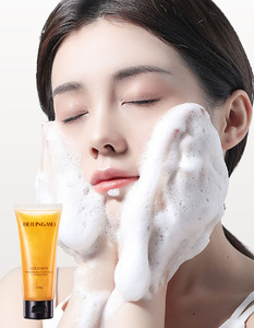 Wholesale Private Label Deep Clean 24k Foaming Facial Wash Gel Anti Acne Oil <strong>Control</strong> Whitening Skincare 24k Gold Face Cleanser - Product Image 4