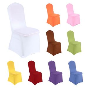 Housse universelle en spandex et polyester bleu marine pour chaise de mariage - Product Image 5