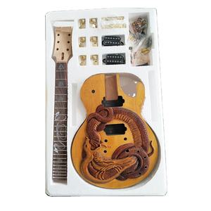 <span class=keywords><strong>Kit</strong></span> de <span class=keywords><strong>guitarra</strong></span> DIY sin terminar escultura de <span class=keywords><strong>guitarra</strong></span> <span class=keywords><strong>eléctrica</strong></span> conjuntos de serpiente <span class=keywords><strong>guitarra</strong></span> de <span class=keywords><strong>construcción</strong></span> sin terminar - Product Image 1