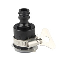 Robinet de jardin universel BOYI modèle 3157, fourniture directe du fabricant, écologique, en PVC, connecteur universel noir 1/2 pouce, anti-goutte
